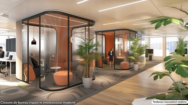 Cloisons de bureau : tendances et innovations pour l'espace de travail moderne