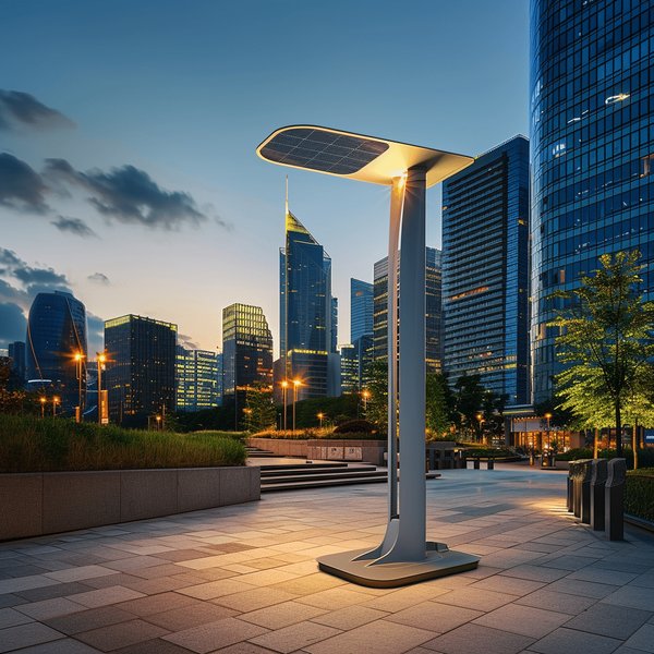 Prix d'un lampadaire solaire pour villes intelligentes